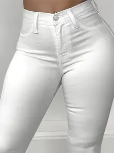 Elastic Coated Faux Leather Tight Pants, Short Fit, Basic, Womenswear, Perfect for Parties, Streetwear, Club