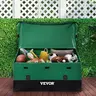 【Fallpicks】VEVOR 230 Gal Large Outdoor Storage Box - Deck Storage Boxes Outdoor Waterproof, Lightweight Multipurpose Organizer Bins with Waterproof Compartments, PE Tarpaulin, Poolside Use, Drainage, Corner Protectors, Mesh Vents