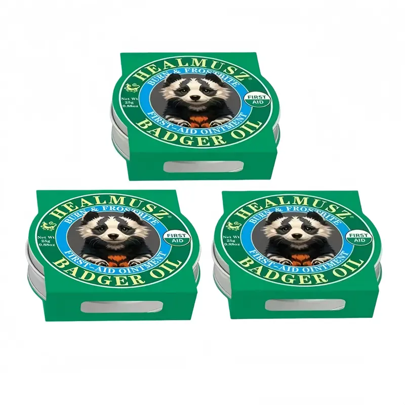 【Buy 2 get 1 free】First-Aid Ointment for Burn & Frostbite - Badger Oil Infused Wind, Cold & Chapping Protection, All-Natural Moisturizer for Extreme Cold Weather & Outdoor Activities