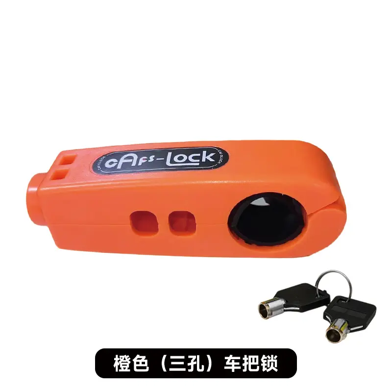 Three hole handlebar lock [orange]