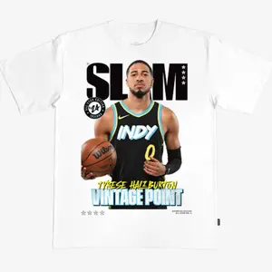 Tyrese Haliburton “Vintage Point” Basketball Streetwear Shirt, No.0 Player Fan Apparel Cotton Tee for Men Women
