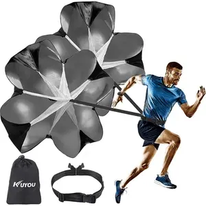 Running Speed Training Speed Chute Resistance Parachute for Speed and Acceleration Training Fitness Explosive Power Training 56-Inch