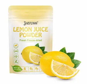 JAYUSS Lemon Juice Powder 8.82 Ounce, 100% Natural, Freeze Dried Lemon Juice, No Sugar or Additives, Great for Drinks, Smoothies, and Beverages 250g