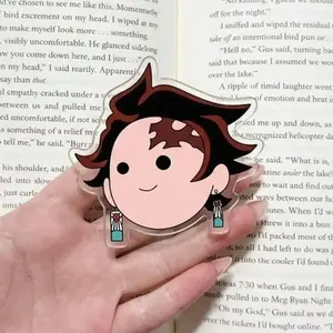 Demon Slayer Tanjiro Magnetic Phone Grip, Kindle Holder, MagSafe Compatible, Manga Text Aesthetic, High-quality Print, Strong Magnet, Removable, Gift.