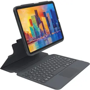 ZAGG Pro Keys Detachable Case & Wireless Keyboard with Trackpad for Apple iPad Air 10.9" (2020, 2022) & iPad Pro 11" (2018-2021) Multi-Device Bluetooth Pairing, Backlit Keys, Apple Pencil Holder