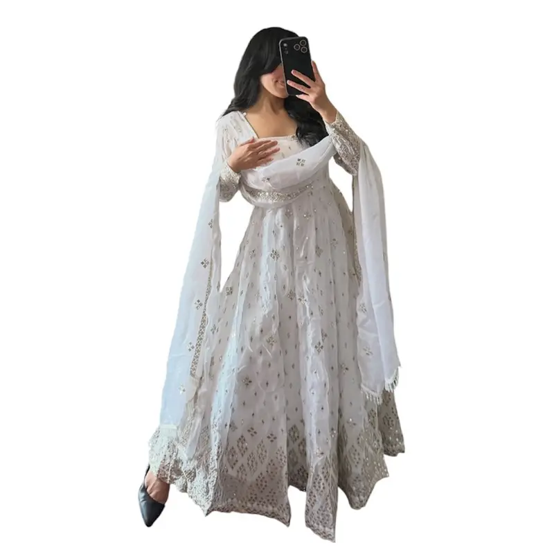 smocked lace dress Posey Smocked Lace Wedding Dress XSmall main image 1