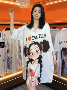 Women's High-End Satin Smooth Sleepwear, Soft Comfortable Home & Choice, Fashion Trendy Skin-Friendly Fabric, Lightweight Invisible Wear