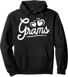Grams Gifts from Grandchildren Grams for Grandma Cute Grams Pullover Hoodie