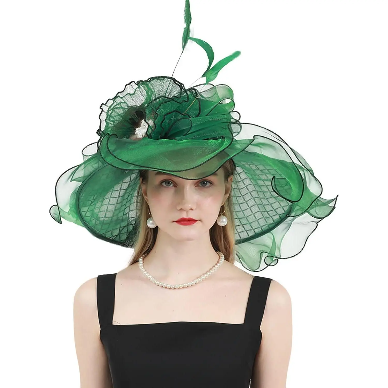 Womens Organza Church Derby  ascinator Kentucky Hats or Women