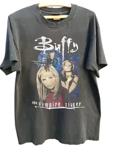 Vintage Buffy The Vampire Slayer T-Shirt, Retro 90s Graphic Tee, Gothic Horror Y2K Style T-Shirt, Classic TV Show Graphic Top, Gift For Fans, Unisex