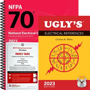 Ugly's & NFPA 70 National Electrical Code 2023 Spiral with Index Tabs & Electrical References by Charles R Miller