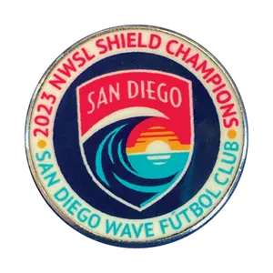 San Diego Wave FC Shield Champions Crest Pin