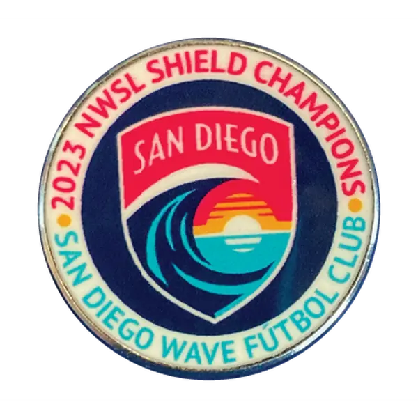 San Diego Wave FC Shield Champions Crest Pin