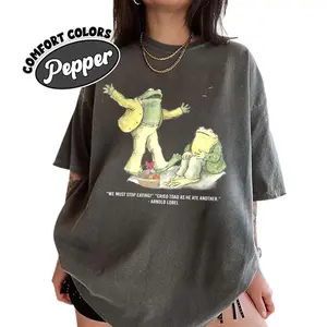 The Frog And Toad Comfort Color Shirt,  Crew Neck, Menswear Top, Womenswear Top Underwear Streetwear