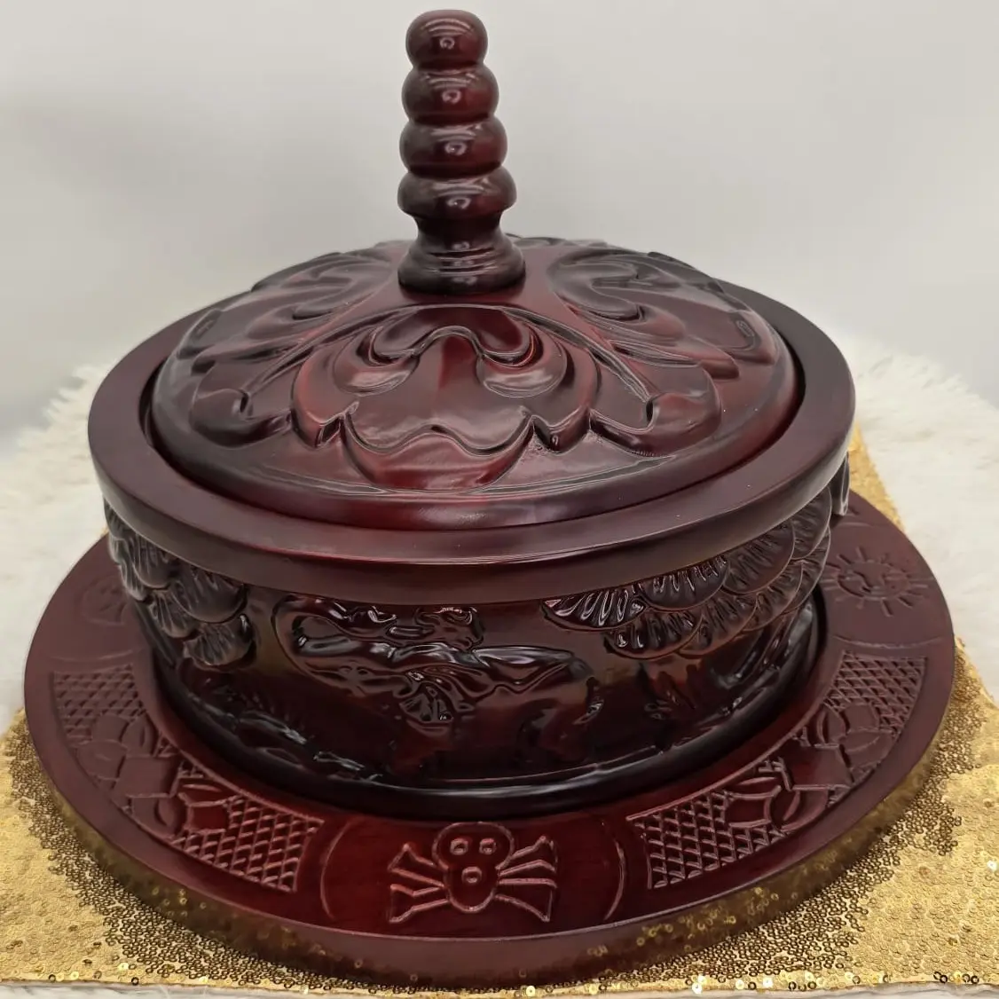 Ifa Divination Board Set - Wooden Tablero and Batea de Orula