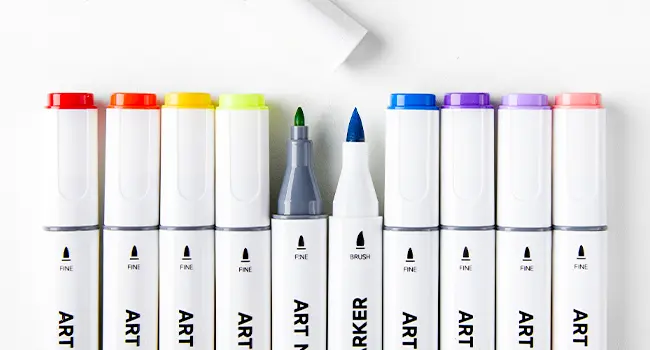 Shuttle Art 24/89/121 Colors Dual Tip Alcohol Based Art Markers, 88/120 Colors plus 1 Blender Permanent Marker with Case Perfect for Coloring Books Sketching Card Making
