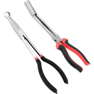 Spark Plug Wire Removal Pliers Tool, Sleeve Type Spark Plug Puller + Round Spark Plug Pliers, QS30577