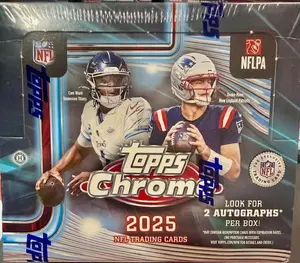 2025 Topps Chrome Football Jumbo Box