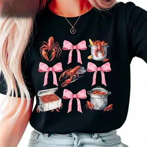 Crawfish Boil T-Shirt, Crawfish Shirt, Crawfish Coquette Shirt, Louisiana Coquette graphic tees