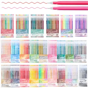 Colored Gel Pens Set,Drawing Pens Set,Professional Color System,0.6mmNeedle Tip,Rich Color Large Capacity Ink Pens,Art Supplies For Diary,Card,DIY,Coloring, Doodling, Scrapbooking Supplies Stackable colors, Art Markers Set