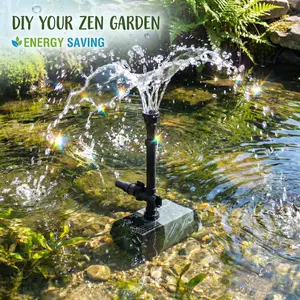 OYO WATER Submersible Pond Pump with Fountain Kits, 3 Spray Modes for Outdoor Fish Ponds, Bird Baths & Hydroponics