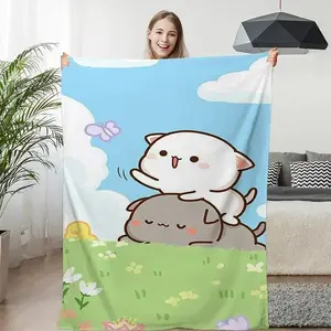 Bed Blanket Sofa Winter Bubu Dudu Lovely Warm Fleece Custom Decorative Nap Fluffy Soft Blankets Microfiber Bedding King Size