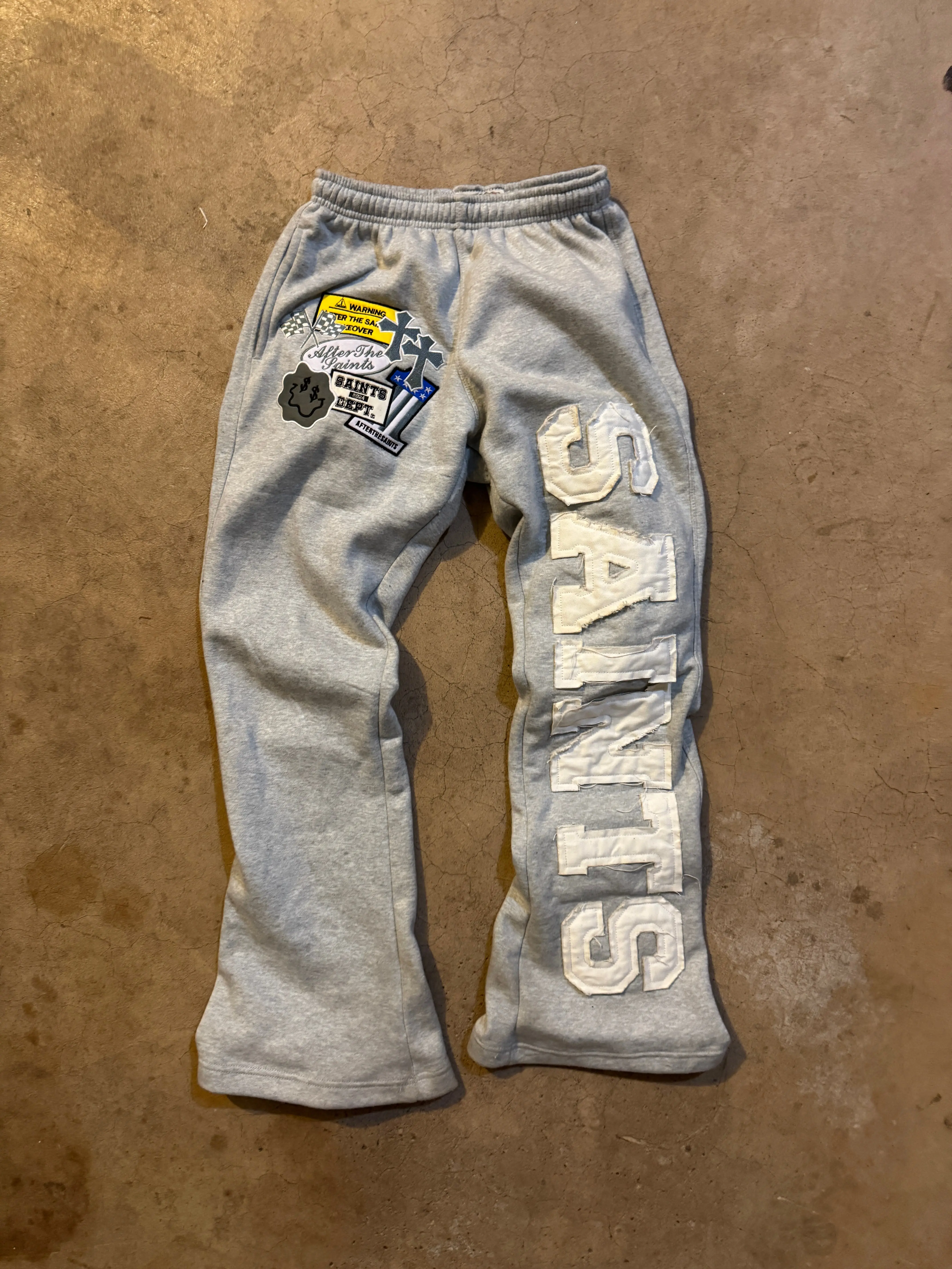 PATCHWORK GREY SWEATS
