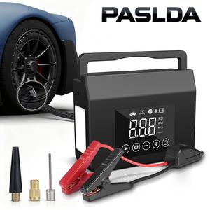 【PASLDA】Christmas Gift：Portable Car Jump Starter with Air Compressor, Capapro 150PSI 4000A Fast Battery Jump Starter Charger with Digital Tire Inflator, Pack with Type-C Quick Charge powerbank batteryjumper TikTokShopBlackFriday  Automotive Vehicle