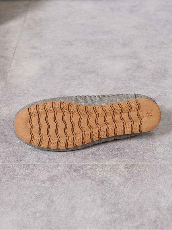 2026 Spring New Bow Knot Plush Slippers, Bowknot Design Flats, Flat Stitched Casual Single Shoes, Comfortable and Stylish Footwear for Women