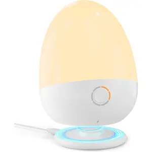 Touch Egg Night Light for  , Rechargeable Portable  Nightlight Lamp with 1-6H Feeding Timer, 3 Color Temperatures Dimmable, Ideal for  Moms of