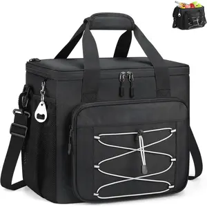 Soft Cooler Bag 35/45Can, Collapsible Cooler Insulated Leak Proof, Large Lunch Box for Men Women, Soft-Sided Cooler for Picnic, Grocery, Beach, Camping, Travel