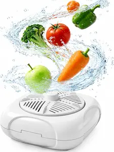 Ultrasonic Fruit & Vegetable Cleaner – Plug-in Ion Tech Washer for Berries, Rice, Produce – Easy to Use Veggie Washing Device