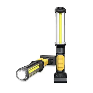 Rechargeable 1500LM COB LED Work Light - Magnetic Hands-Free Trouble Light with Hook, IPX4 Waterproof for Garage Repair, Emergency | Tool Gifts for Men