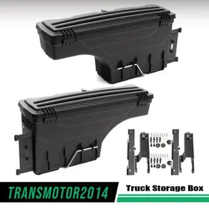 1Pair Truck Bed Storage Box Toolboxes Fit For 17-20 Ford F-250 F-350 Super Duty  Upgraded Version