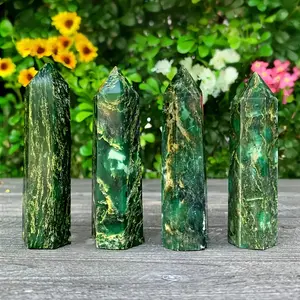 Column Design Decorative Item, Crystal Decorative Ornaments, Home Decoration for Office Bedroom Desktop Crystal, Feng Shui Ornament, Unique Gift