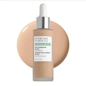 Physicians Formula Organic Wear All Natural Liquid Foundation Elixir Fair-to-Light, Full Coverage | Dermatologist Tested, Clinicially Tested