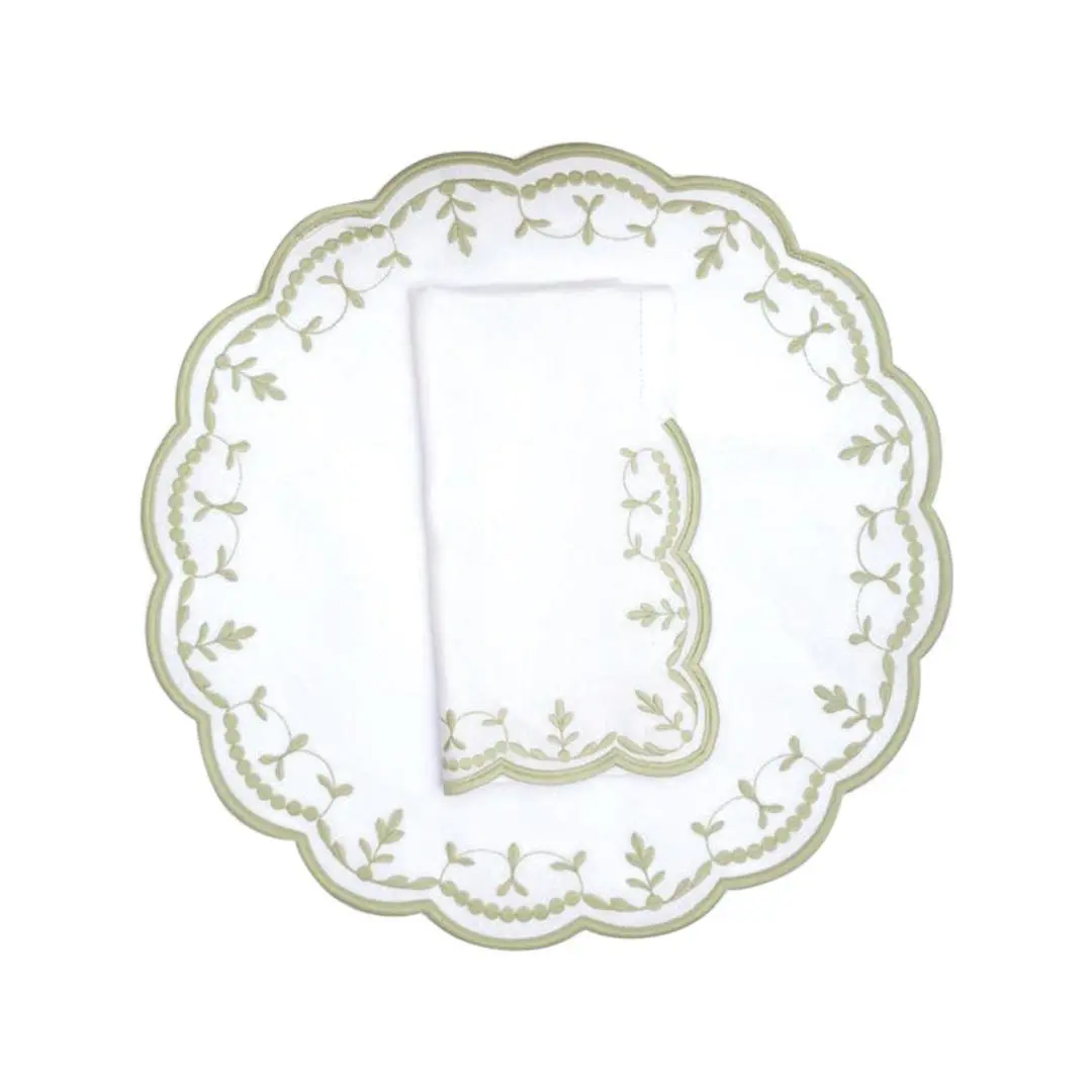 Firenze Celadon Linen Placemat
