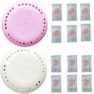 12 Scented Air Freshener Sheets + 2 Boxes, Rose Cherry Blossom & Other Scents, Long-Lasting Odor Removal for Home Car Bathroom Closet
