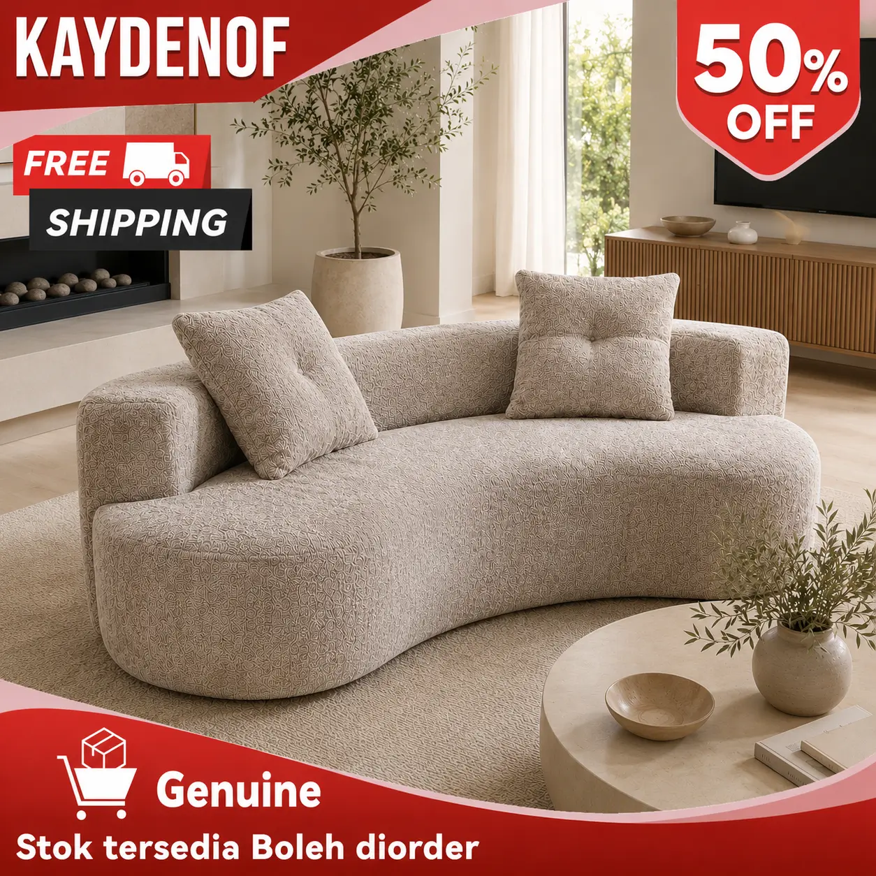 Modern Deep Seat affordable Cloud Sofa 80", No Assembly Boneless Couch bedroom, Oversized Upholstered 3-Seater for sectional couches living room furniture，chair bed，Oversized Plush Chaise Lounge Sofa
