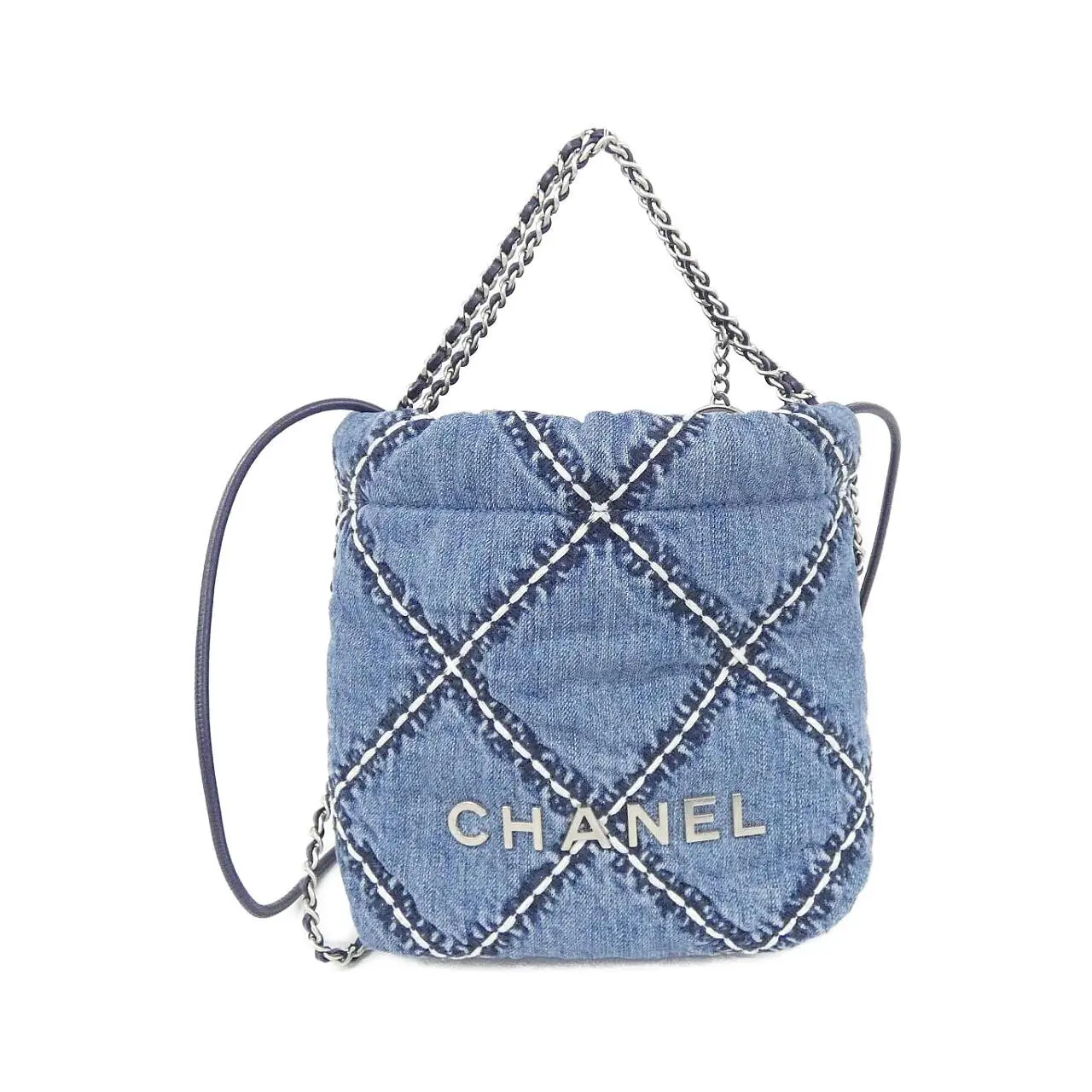 Pre-owned CHANEL Denim Shoulder Bags Chanel22 Shoulder Bag