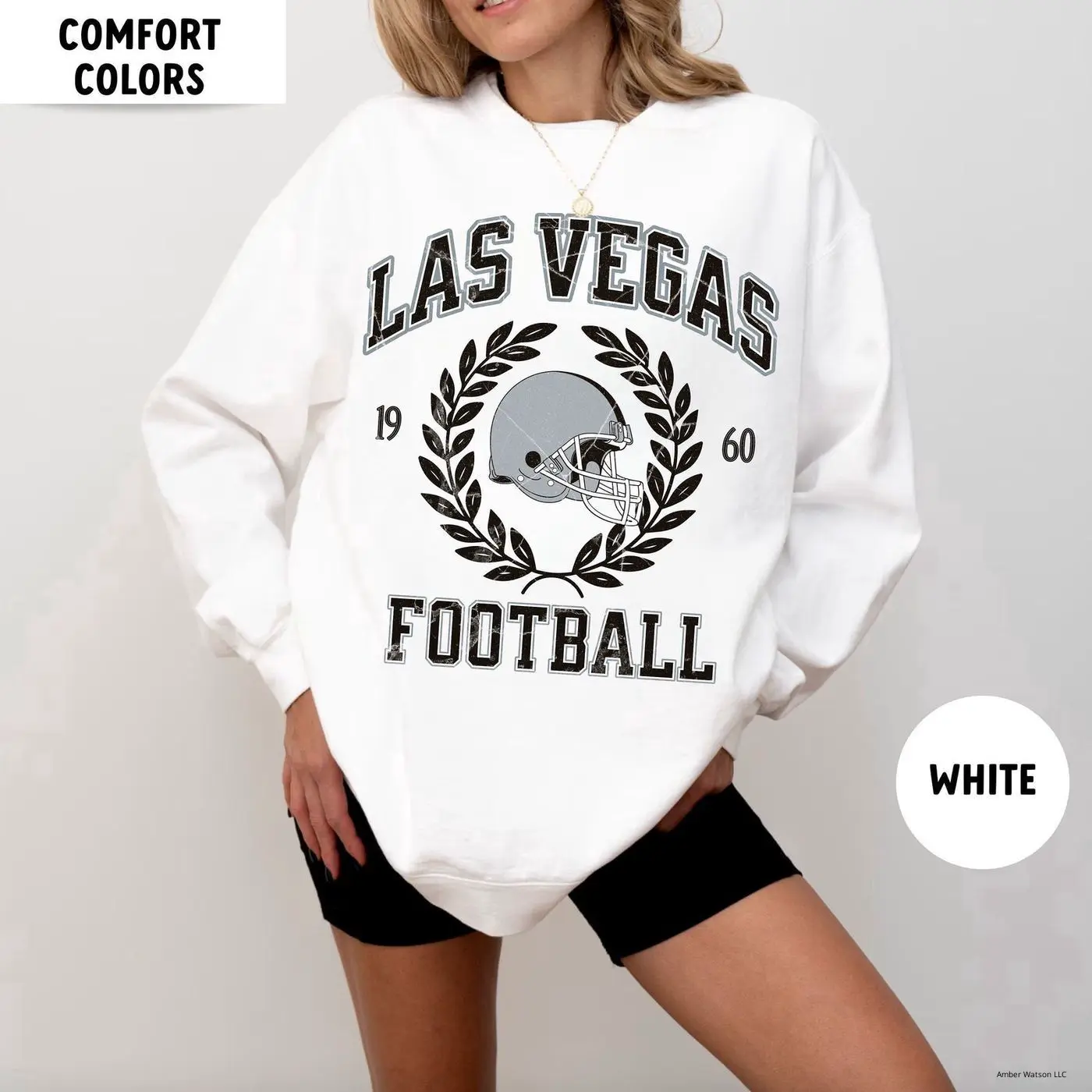 Comfort Colors Las Vegas Football Sweatshirt, Las Vegas Raider, Vintage Style Las Vegas Football Shirt, Las Vegas Crewneck, Devante Adams