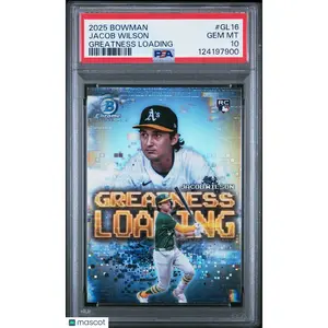 2025 Bowman Greatness Loading Jacob Wilson #GL16 PSA 10