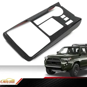 Fit For 10-22 4Runner Carbon Fiber Center Console Gear Shift Panel Cover Trim