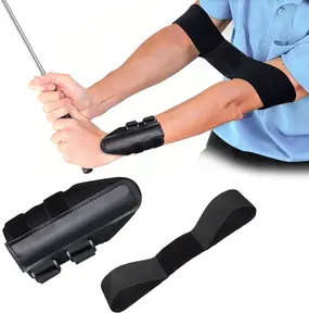 Golf Arm Band and Wrist Strap, Golf Training Aid, Golf Swing Training Aid Wrist Brace, Arm Trainer to Improve Consistency, Sync Arms and Body, Posture Correcting Tool for Beginners and Pros, Golf Equipment, Golf Accessories