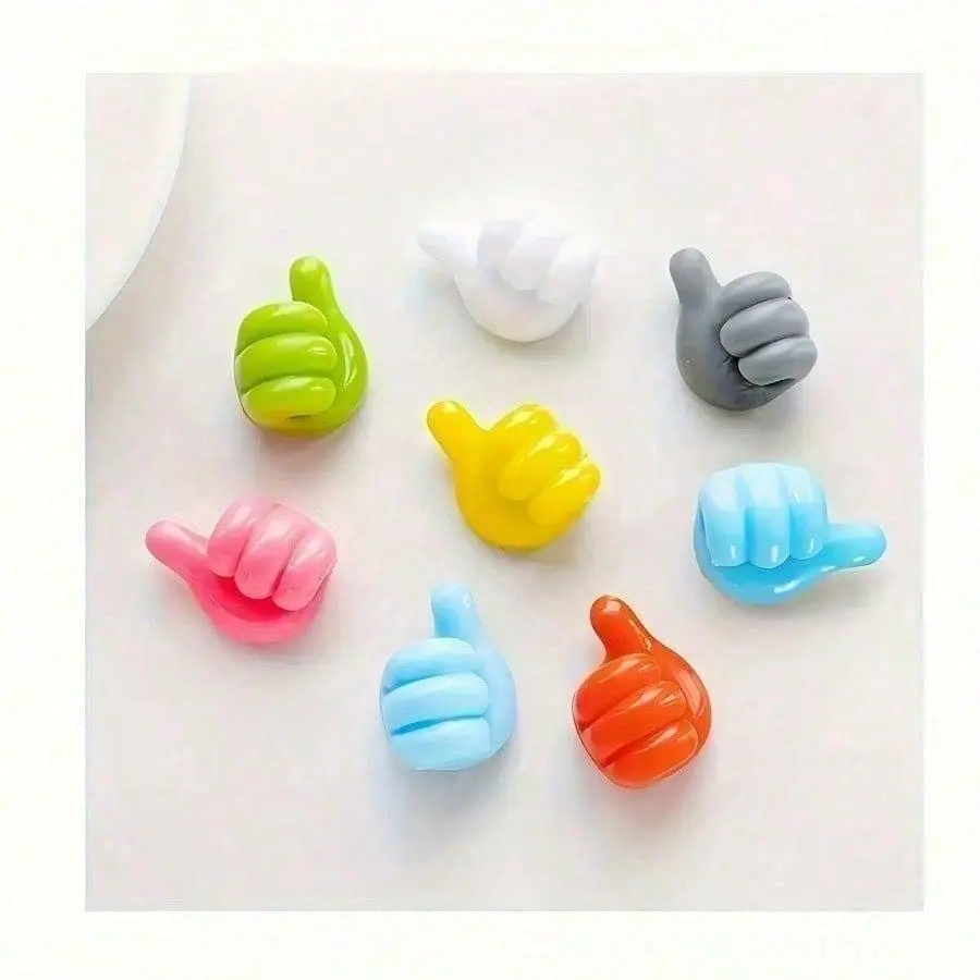 27 Pieces Multifunctional Cable Organizer Set - Adhesive Cartoon Hand Cable Clips, Silicone Phone & Data Cable Management Hooks, Household Storage Solution, No Electricity Required