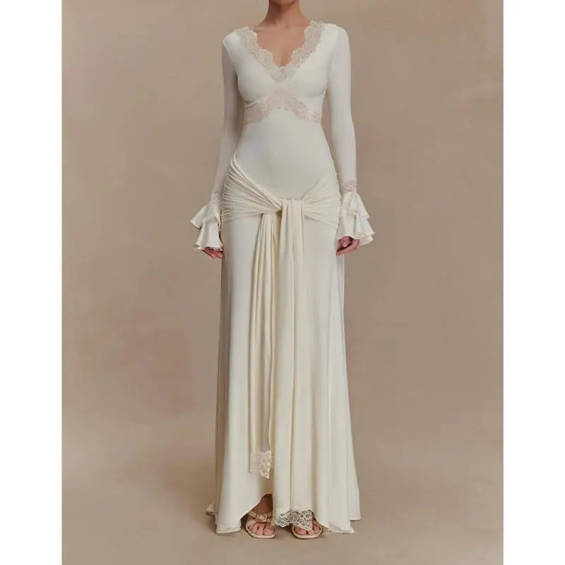 strapless open back dress Tummy Control Maxi Dress main image 0