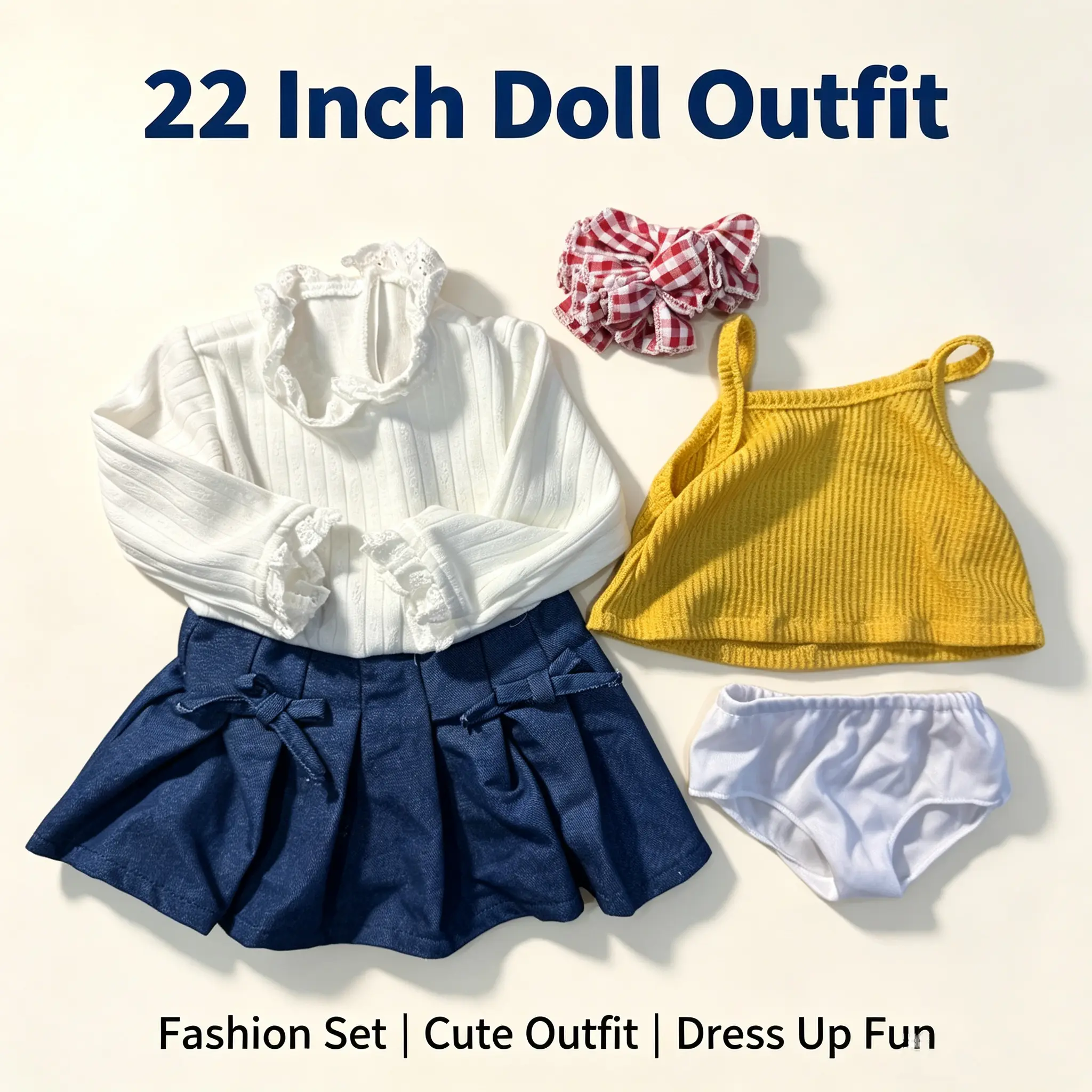 17-22 Inch Reborn Doll Clothes and Accessories Set with  Fashion Dresses Gowns Ideal for doll dress-up and pretend play,Best Role Playing Toy,Clothes For Dolls,Kids’ Birthday & Girls Christmas Gift