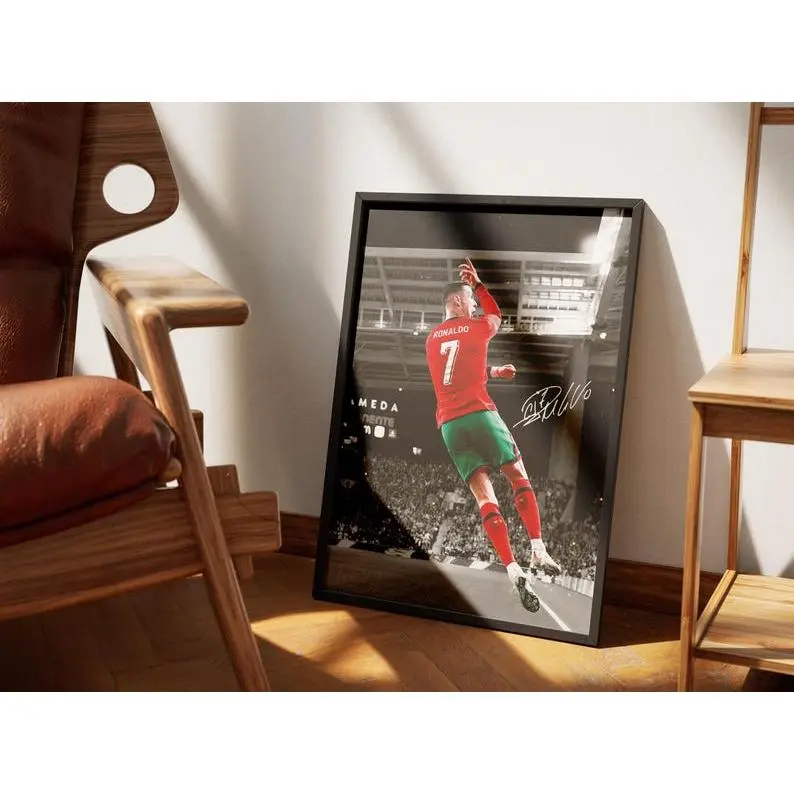 Cristiano Ronaldo, Portugal, Print Poster Wall Art Home Decor Football Print, Football Poster, Soccer Poster,CR7, Digital download