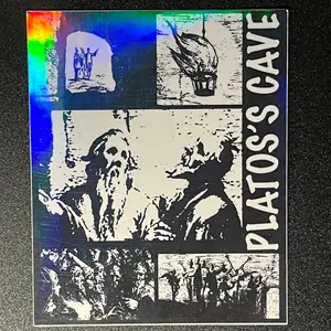 Plato's Cave  Sticker, Spirituality, Philosophy, Reality, Truth, Illusion, Oneness, Wholeness, Life, Love, Freedom