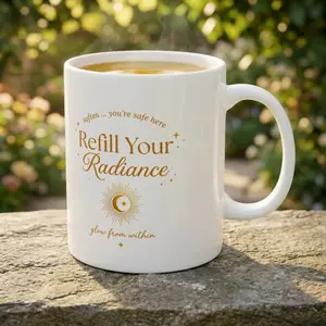 Refill Your Cup Mug | Inspirational Coffee Tea Ceramic Mug